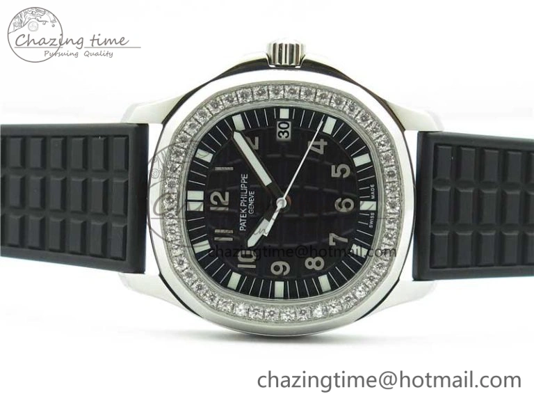 Aquanaut 5067A SS PPF 1:1 Best Edition Black Textured Dial on Black Rubber Strap AE23 (Free Box)