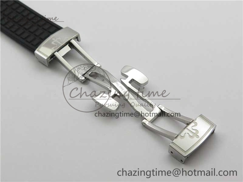 Aquanaut 5067A SS PPF 1:1 Best Edition Black Textured Dial on Black Rubber Strap AE23 (Free Box)