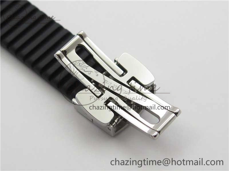 Aquanaut 5067A SS PPF 1:1 Best Edition Black Textured Dial on Black Rubber Strap AE23 (Free Box)