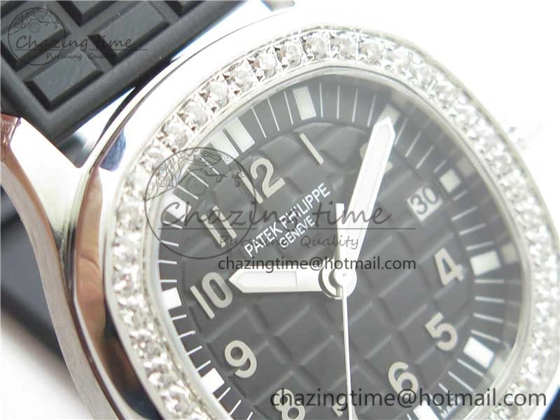 Aquanaut 5067A SS PPF 1:1 Best Edition Black Textured Dial on Black Rubber Strap AE23 (Free Box)