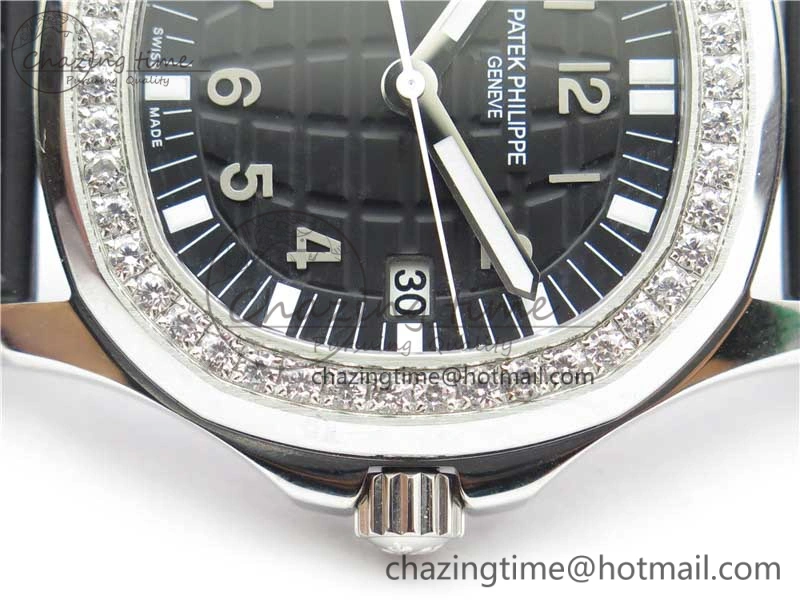 Aquanaut 5067A SS PPF 1:1 Best Edition Black Textured Dial on Black Rubber Strap AE23 (Free Box)