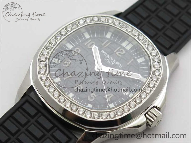 Aquanaut 5067A SS PPF 1:1 Best Edition Black Textured Dial on Black Rubber Strap AE23 (Free Box)