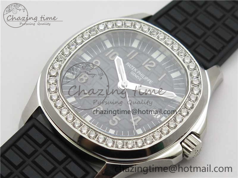 Aquanaut 5067A SS PPF 1:1 Best Edition Black Textured Dial on Black Rubber Strap AE23 (Free Box)
