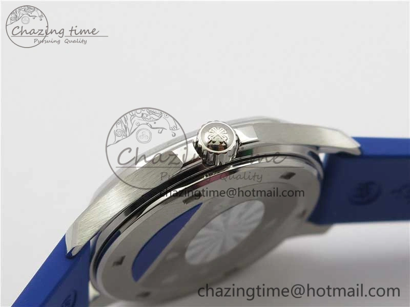 Aquanaut 5067A SS PPF 1:1 Best Edition Blue Textured Dial on Blue Rubber Strap AE23 (Free Box)