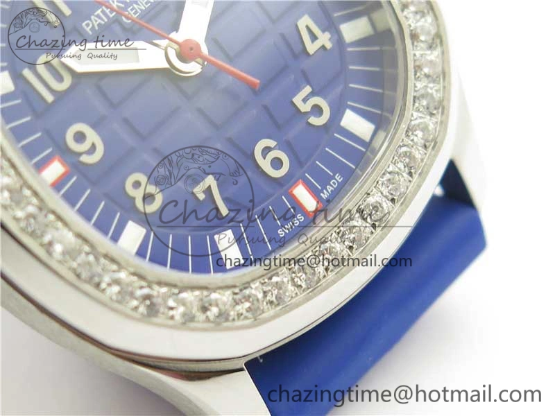 Aquanaut 5067A SS PPF 1:1 Best Edition Blue Textured Dial on Blue Rubber Strap AE23 (Free Box)