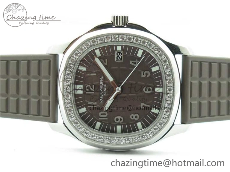 Aquanaut 5067A SS PPF 1:1 Best Edition Brown Textured Dial on Brown Rubber Strap AE23 (Free Box)