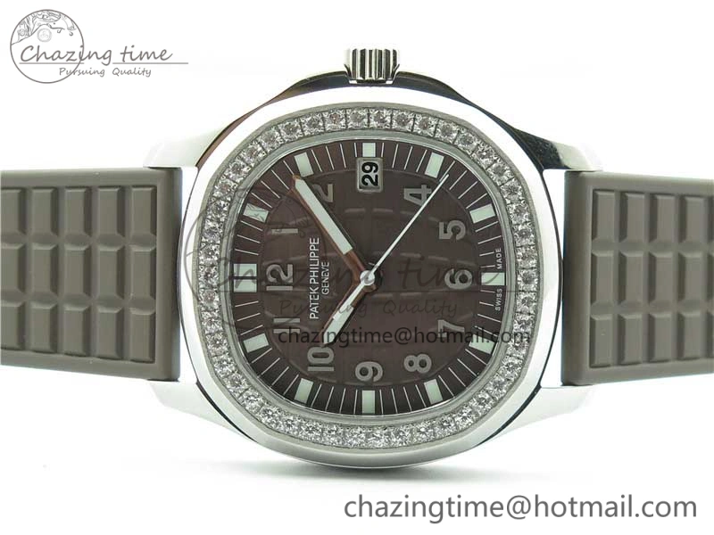 Aquanaut 5067A SS PPF 1:1 Best Edition Brown Textured Dial on Brown Rubber Strap AE23 (Free Box)
