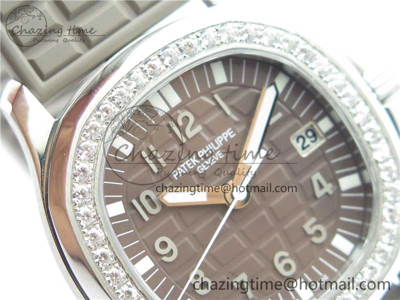 Aquanaut 5067A SS PPF 1:1 Best Edition Brown Textured Dial on Brown Rubber Strap AE23 (Free Box)