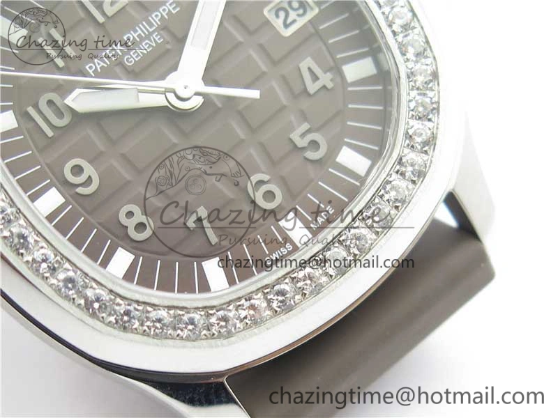 Aquanaut 5067A SS PPF 1:1 Best Edition Brown Textured Dial on Brown Rubber Strap AE23 (Free Box)