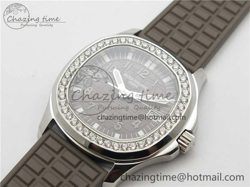 Aquanaut 5067A SS PPF 1:1 Best Edition Brown Textured Dial on Brown Rubber Strap AE23 (Free Box)
