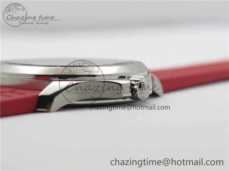 Aquanaut 5067A SS PPF 1:1 Best Edition Red Textured Dial on Red Rubber Strap AE23 (Free Box)
