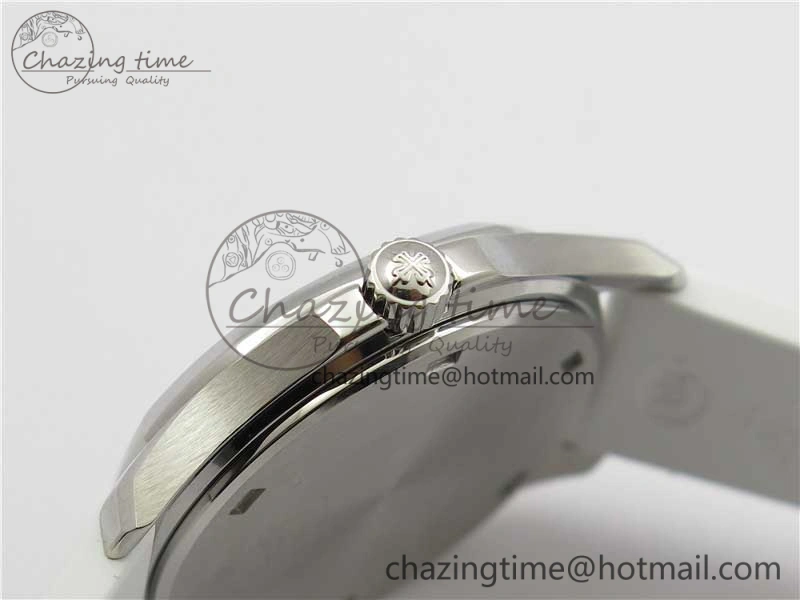 Aquanaut 5067A SS PPF 1:1 Best Edition White Textured Dial on White Rubber Strap AE23 (Free Box)