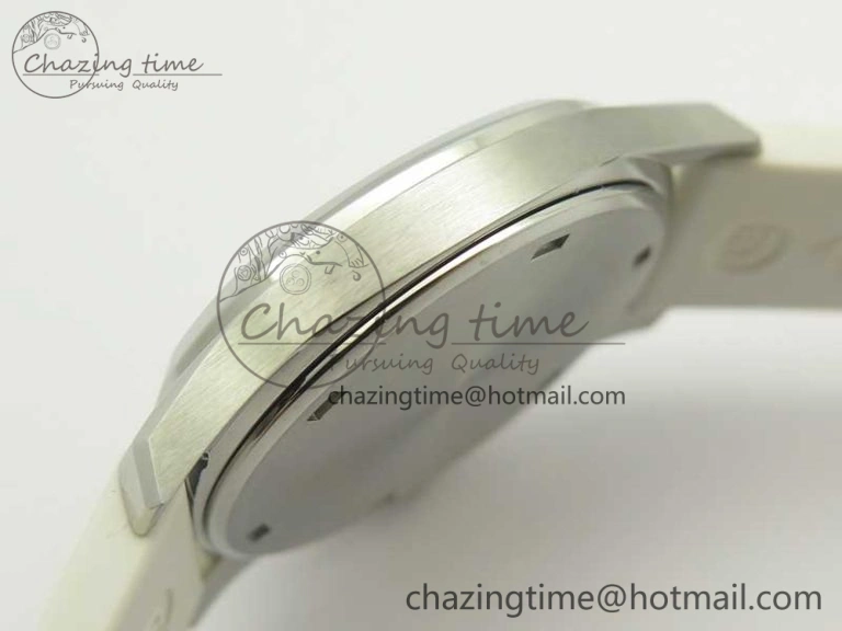 Aquanaut 5067A White JJF 1:1 Best Edition White Textured Dial on White Rubber Strap AE23