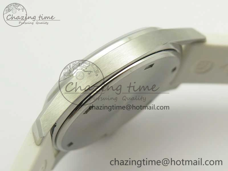 Aquanaut 5067A White JJF 1:1 Best Edition White Textured Dial on White Rubber Strap AE23