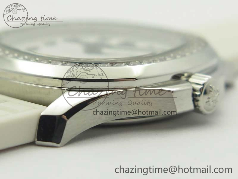Aquanaut 5067A White JJF 1:1 Best Edition White Textured Dial on White Rubber Strap AE23