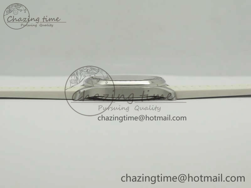 Aquanaut 5067A White JJF 1:1 Best Edition White Textured Dial on White Rubber Strap AE23