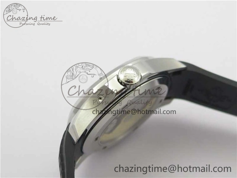 Aquanaut 5164A SS GRF Best Edition Black Dial on Black Rubber Strap A324 V2