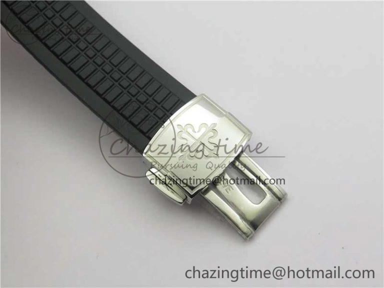 Aquanaut 5164A SS GRF Best Edition Gray Dial on Black Rubber Strap A324 V2