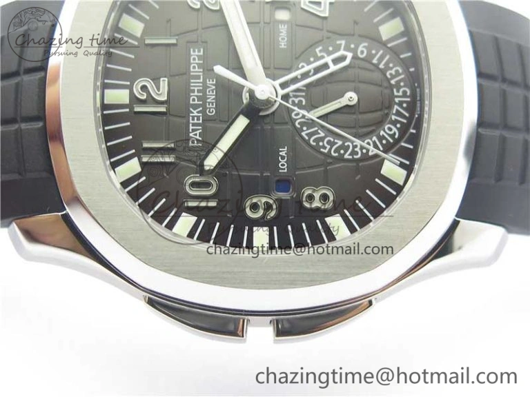 Aquanaut 5164A SS GRF Best Edition Gray Dial on Black Rubber Strap A324 V2