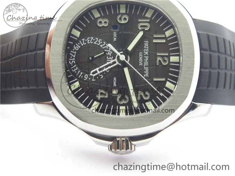 Aquanaut 5164A SS GRF Best Edition Gray Dial on Black Rubber Strap A324 V2