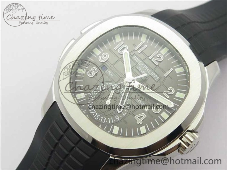 Aquanaut 5164A SS GRF Best Edition Gray Dial on Black Rubber Strap A324 V2