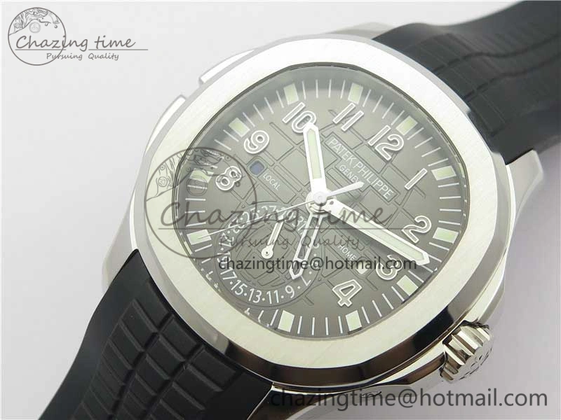 Aquanaut 5164A SS GRF Best Edition Gray Dial on Black Rubber Strap A324 V2