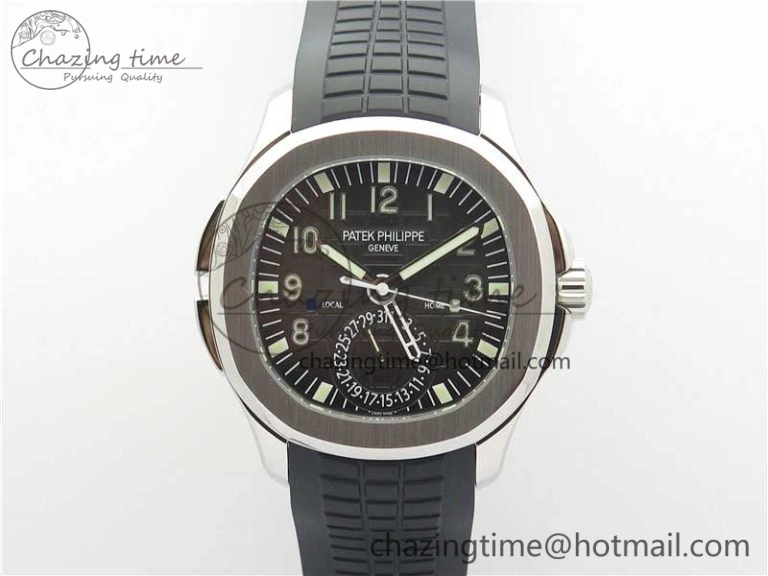 Aquanaut 5164A SS GRF Best Edition Gray Dial on Black Rubber Strap A324 V2