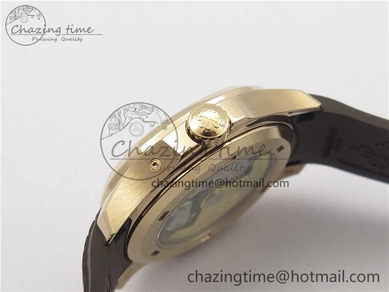 Aquanaut 5164R RG GRF Best Edition Brown Dial on Brown Rubber Strap A324 V2