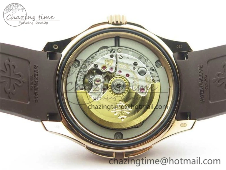 Aquanaut 5164R RG GRF Best Edition Brown Dial on Brown Rubber Strap A324 V2