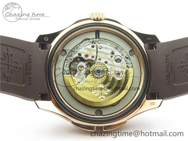 Aquanaut 5164R RG GRF Best Edition Brown Dial on Brown Rubber Strap A324 V2