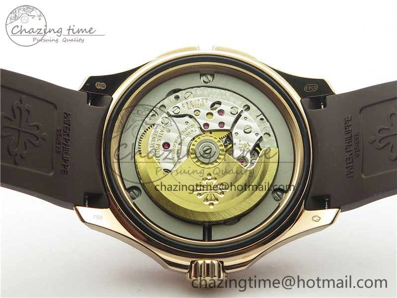 Aquanaut 5164R RG GRF Best Edition Brown Dial on Brown Rubber Strap A324 V2
