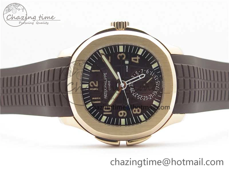 Aquanaut 5164R RG GRF Best Edition Brown Dial on Brown Rubber Strap A324 V2