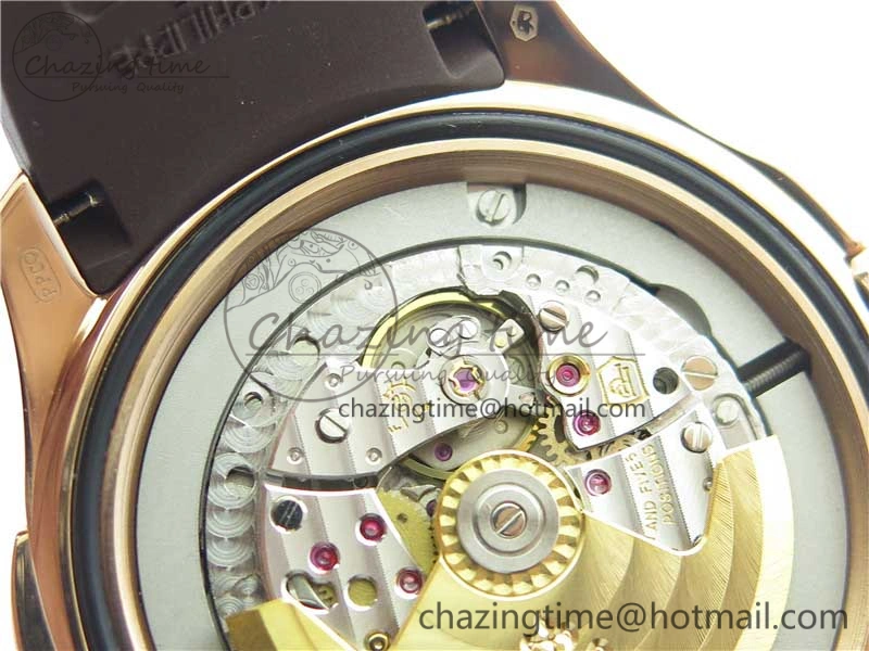 Aquanaut 5164R RG GRF Best Edition Brown Dial on Brown Rubber Strap A324 V2