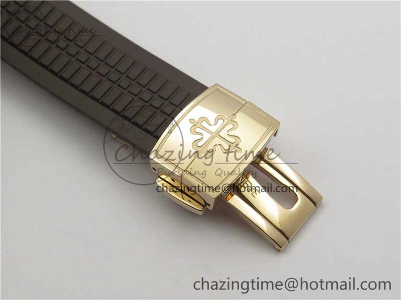 Aquanaut 5164R RG GRF Best Edition Brown Dial on Brown Rubber Strap A324 V2