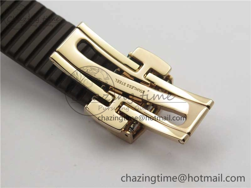 Aquanaut 5164R RG GRF Best Edition Brown Dial on Brown Rubber Strap A324 V2
