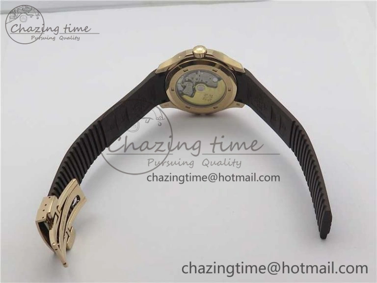 Aquanaut 5164R RG GRF Best Edition Brown Dial on Brown Rubber Strap A324 V2