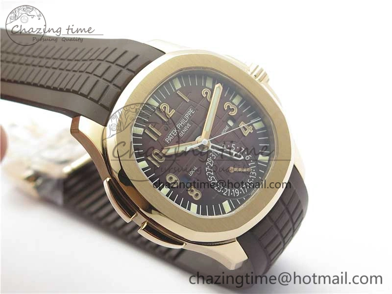 Aquanaut 5164R RG GRF Best Edition Brown Dial on Brown Rubber Strap A324 V2