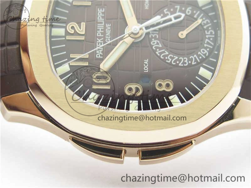 Aquanaut 5164R RG GRF Best Edition Brown Dial on Brown Rubber Strap A324 V2