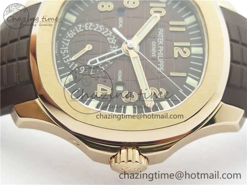 Aquanaut 5164R RG GRF Best Edition Brown Dial on Brown Rubber Strap A324 V2