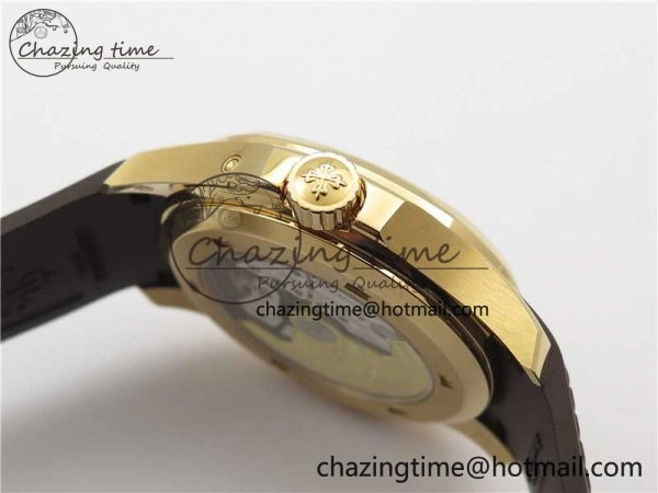Aquanaut 5164R RG ZF 1:1 Best Edition Brown Dial on Brown Rubber Strap A324