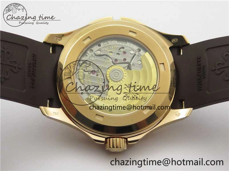 Aquanaut 5164R RG ZF 1:1 Best Edition Brown Dial on Brown Rubber Strap A324