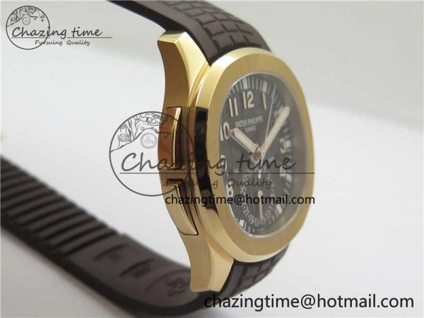 Aquanaut 5164R RG ZF 1:1 Best Edition Brown Dial on Brown Rubber Strap A324