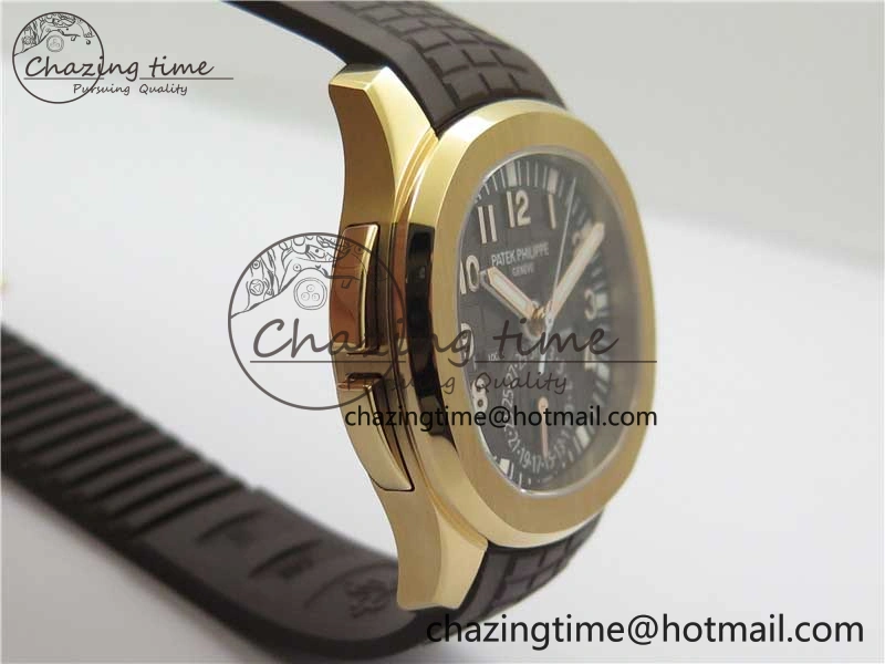 Aquanaut 5164R RG ZF 1:1 Best Edition Brown Dial on Brown Rubber Strap A324