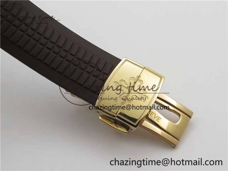 Aquanaut 5164R RG ZF 1:1 Best Edition Brown Dial on Brown Rubber Strap A324
