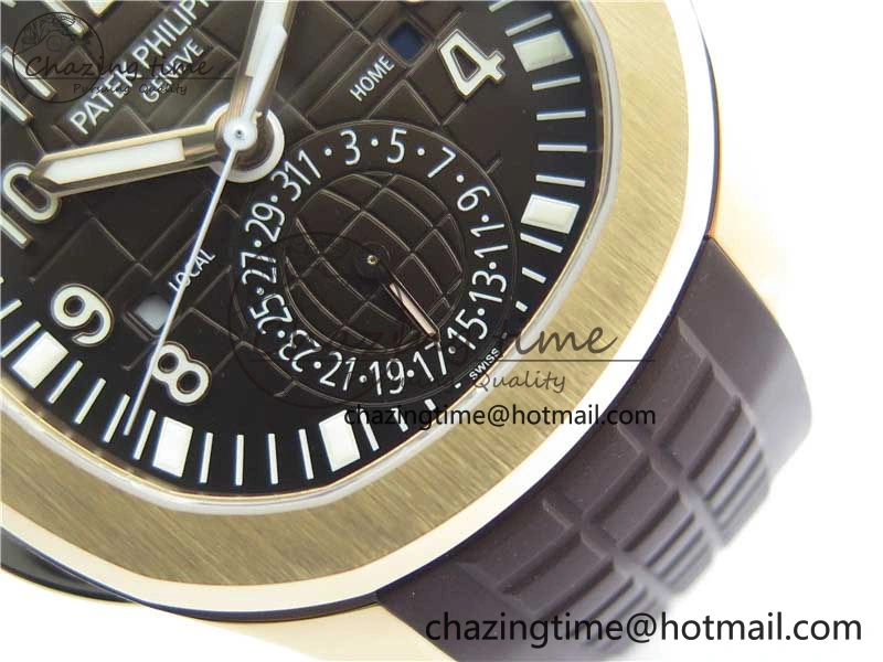 Aquanaut 5164R RG ZF 1:1 Best Edition Brown Dial on Brown Rubber Strap A324