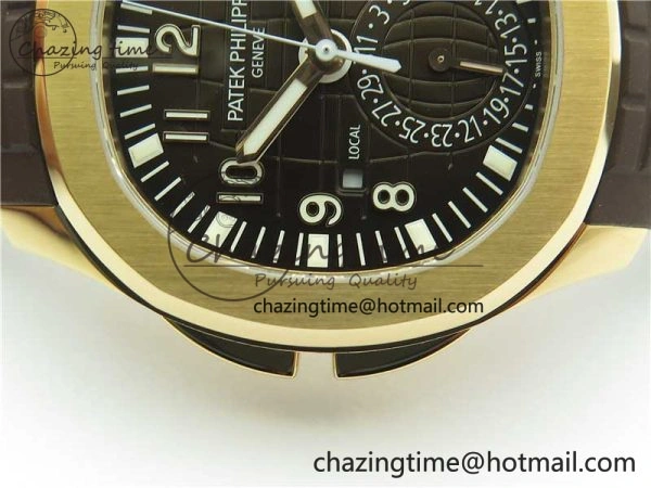 Aquanaut 5164R RG ZF 1:1 Best Edition Brown Dial on Brown Rubber Strap A324