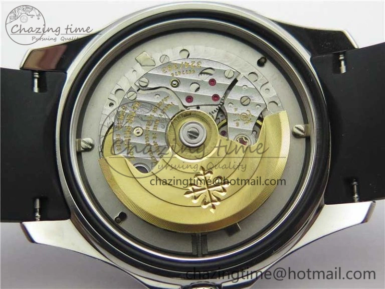 Aquanaut 5165A 38.5mm SS ZF 1:1 Best Edition Black Dial on Black Rubber Strap 324CS (Free box)
