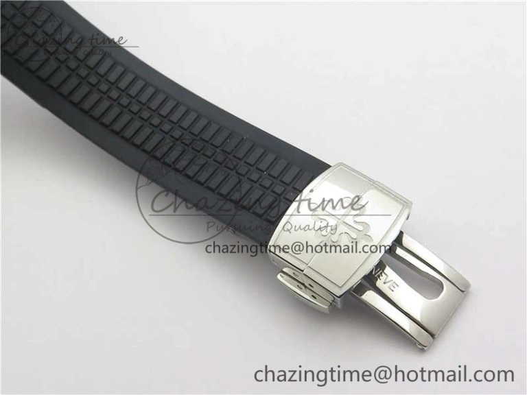 Aquanaut 5165A 38.5mm SS ZF 1:1 Best Edition Black Dial on Black Rubber Strap 324CS (Free box)