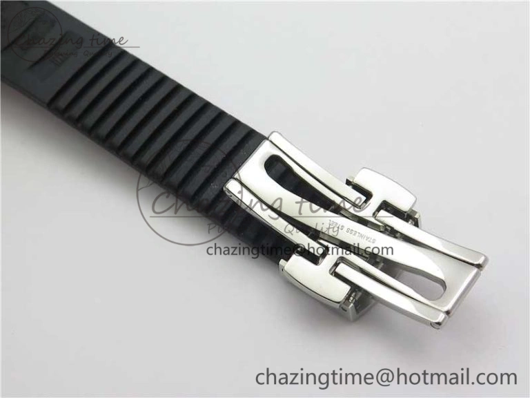 Aquanaut 5165A 38.5mm SS ZF 1:1 Best Edition Black Dial on Black Rubber Strap 324CS (Free box)