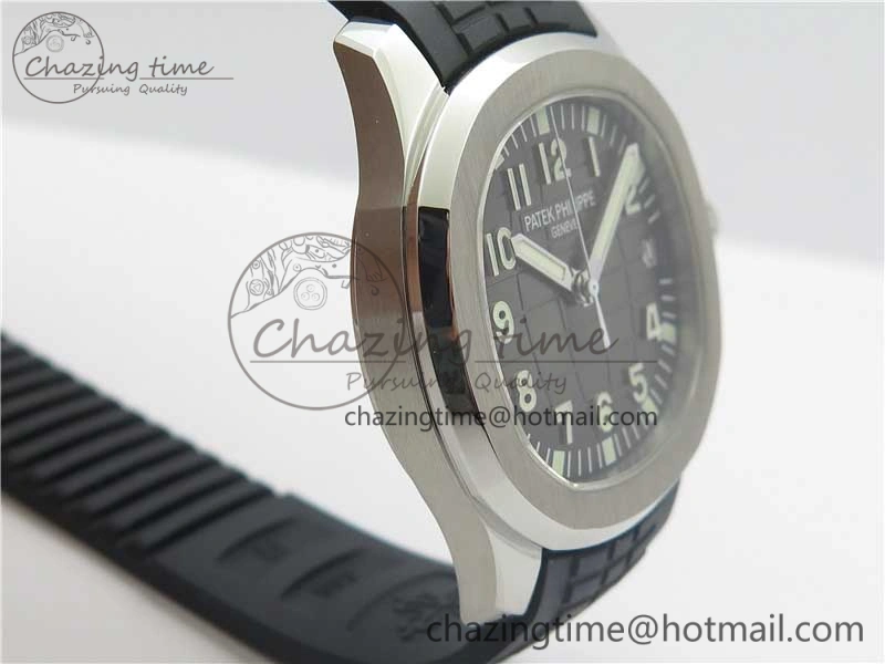 Aquanaut 5165A 38.5mm SS ZF 1:1 Best Edition Black Dial on Black Rubber Strap 324CS (Free box)